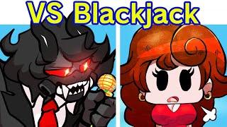 Friday Night Funkin' VS Blackjack FULL WEEK 1-2 + Cutscenes & All Endings (FNF Mod) (BF & GF Casino)