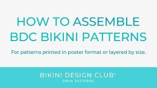 EASY WAY to assemble our PDF Bikini patterns by Bikini Design Club