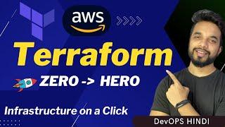 TERRAFORM Course For Beginners in ONE VIDEO with AWS   - DevOps [HINDI] | MPrashant