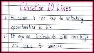 10 Lines on Education in English| Essay on Importance of Education|