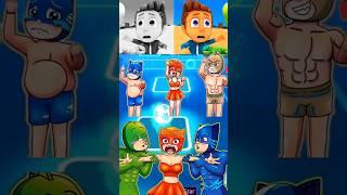 PJ Masks - Owlette  Gekko  Owlette  Gekko X Dance Song Tiles Hop EDM Rush #shorts #viralvideo