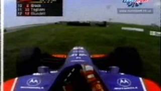 Mark Blundell crashes CART at Cleveland 2000