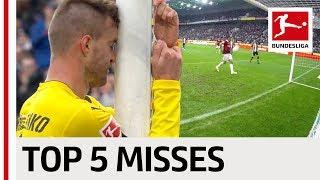 Top 5 Open Goal Misses 2017/18 So Far - Kagawa, Origi, Yarmolenko & Co.