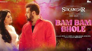 Bam Bam Bhole Shambhu (Official Video) Sikandar | Salman Khan & Rashmika Mandanna | Shaan | New Song