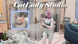 Catlady Studio  | STOP MOTION | NOCC | THE SIMS4 #thesims4 #catlover  #apartment #forrent