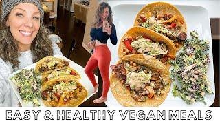 Easy & Healthy Vegan Meals - GREAT FOR WEIGHT LOSS & MAINTENANCE // Plant Based (Sheet Pan Fajita)
