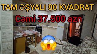  CƏMİ 37.500 AZN️TAM ƏŞYALI 80 KVADRAT 3 OTAQ EV️                                 @elnurgadirov