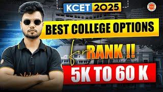 KCET 2025 Rank 5K To 6K: Best College & Branch Options | Basavaraj Sir