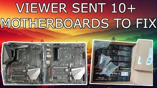 VIEWER SENT IN OVER 10 MAINBOARDS TO FIX | X570 AORUS MASTER MOTHERBOARD REPAIR