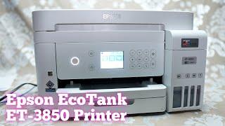 Epson EcoTank ET-3850 Printer Unboxing & Set Up