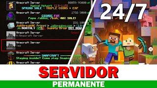  Como Crear un Servidor de Minecraft Permanente! |  Gratis 24/7