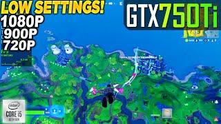 Fortnite Chapter 2 Remix GTX 750 Tİ + İ5 10400F - 1080p 900p 720p Low, Performance Mode,