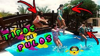 TIPOS DE PULOS NA PISCINA