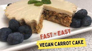 RAW VEGAN CARROT CAKE: FAST & EASY