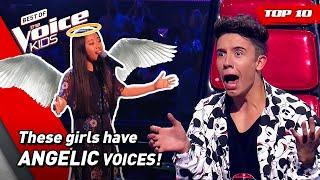 Heavenly and ANGELIC Girl Voices on The Voice Kids!  | Top 10