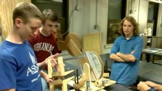 Cardboard Robot Built by High Schoolers