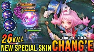 26 Kills!! Moonglow Troupe Chang'e New SPECIAL Skin!! - Build Top 1 Global Chang'e ~ MLBB