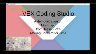 Your 1st program with VEX Coding Studio for the VEX Robotics V5 System