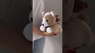 Crochet corgi | вязаная собака  #вязание #вязаниекрючком #crochet #вязаныеигрушки #crochettoys