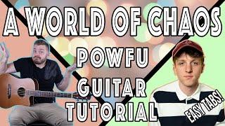 Powfu - "a world of chaos" Guitar Tutorial | Easy Guitar Chords |