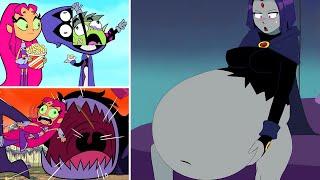 WAIT Raven!! THEY'RE NOT FOOD!!!  ( Teen Titans Mega Buffet )