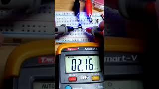 Switch Helps Measure Current Multimeter Blue LED 1000 Ohms 5V Breadboard #short #shorts #electronics