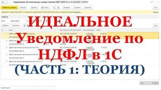 Идеальное Уведомление по НДФЛ в 1С (ЧАСТЬ 1: ТЕОРИЯ)