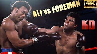 Muhammad Ali vs George Foreman | KNOCKOUT Legendary Fight | 4K Ultra HD