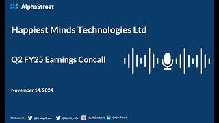 Happiest Minds Technologies Ltd Q2 FY2024-25 Earnings Conference Call