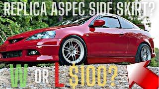 BOOSTED RSX BUILD: installing ASPEC side skirts into my 06 rsx type s