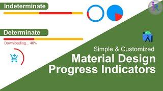 Material Design Progress Bar | Progress Indicators | Android Programming Basics