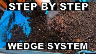 55 Gallon bin- Master Your Worm Game: Ultimate Step-by-Step Wedge System Guide