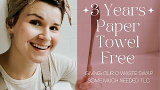 Laundry Day - Stripping our Un-Paper Towels | Our Main Zero Waste Swap | Living Mindfully With Less