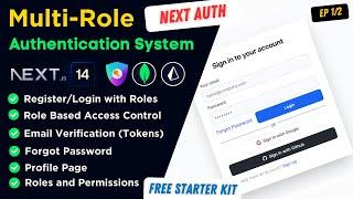 Multi-Role Authentication System with Next.js 14 and NextAuth | Episode 1