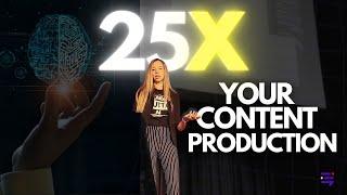 25x Your Content Production with Julia McCoy - Live Talk at CEX 2024