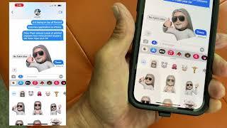 How to drag, tilt, and expand emoji in Messages on iPhone 13