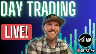 Day Trading Live!- S&P 500 / NASDAQ 10.23.2024