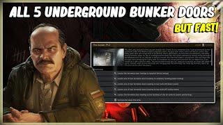 ALL 5 UNDERGROUND BUNKER DOOR LOCATIONS - EFT ESCAPE FROM TARKOV - PRAPOR TASK THE BUNKER PART 2