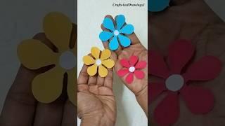 Easy Paper Flower DIY ~ Paper Flower Making Idea ~ Shorts