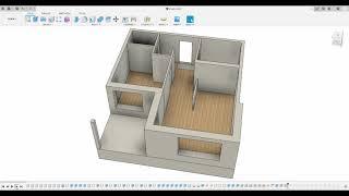 Fusion 360 Apartment Modeling Timelapse - A1502