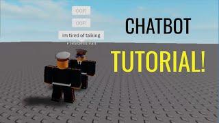 Roblox Studio CHATBOT TUTORIAL!