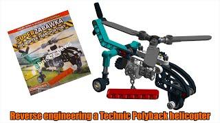 LEGO Technic Magazine Gift helicopter reverse engineered in Lego Digital Designer