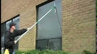Unger 0° Window Cleaning Handle In Action
