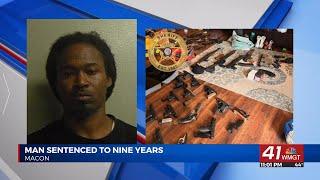 Cordele man sentenced to nine years in prison for Macon pawn shop gun theft