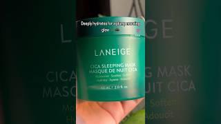 Laneige cica mask soothes and calm irriated skin🫰 #korean #glowingskin #skincare