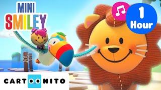 Welcome to the Jungle!  | 1 Hour of Calming Songs for Toddlers | Mini Smiley | @cartoonito