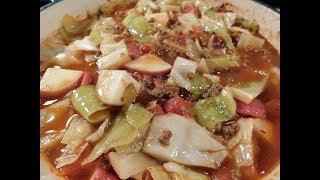 Hamburger Cabbage and Potato Soup (Easy Recipe)