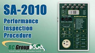 SA-2010 Safety Analyzer: Performance Inspection Procedure