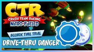 Drive-Thru Danger - Developer Time Trial (1:50:00 vs 1:50:85) | Crash Team Racing Nitro-Fueled