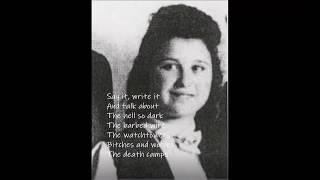 Auschwitz, concentration camp, death's camp. Story of IDA GRINSPAN, deported to Auschwitz in 1944